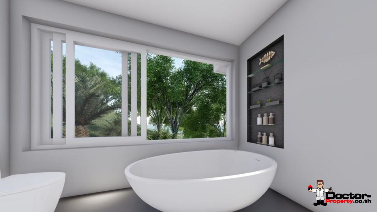 New 3 Bedroom Pool Villas, Sea View - Bo Phut, Koh Samui - For Sale